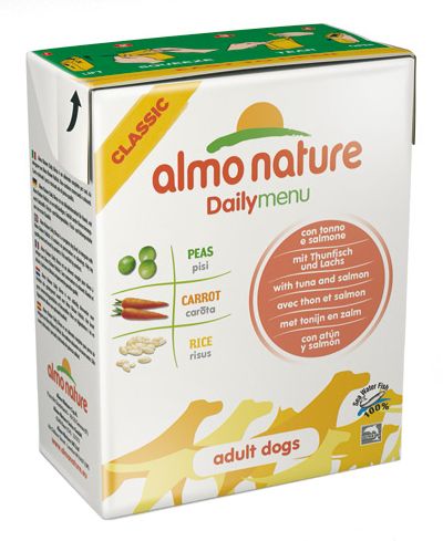 Консервы для собак Almo Nature Daily Menu Tuna&Salmon Tetrapack 0,375 кг.