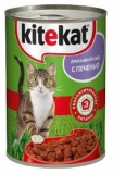 Консервы для кошек Kitekat печень 0,4 кг.