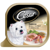 Консервы для собак Cesar Куриной филе 0,1 кг.